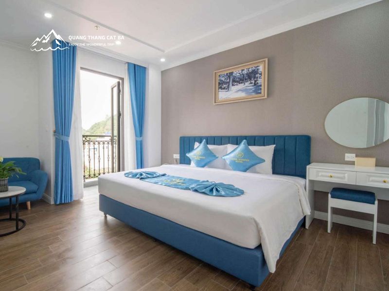 The room system at Cat Ba Wonder Hotel