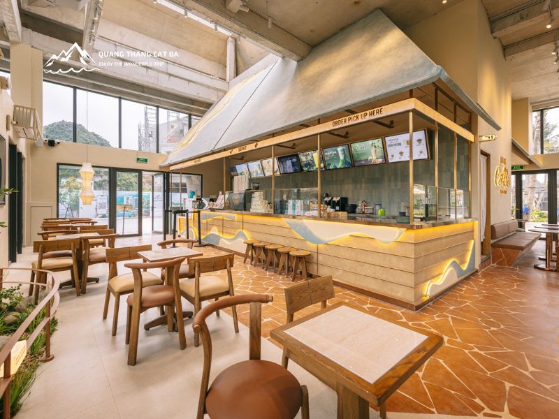 The atmosphere and design of KATINAT Cat Ba Café
