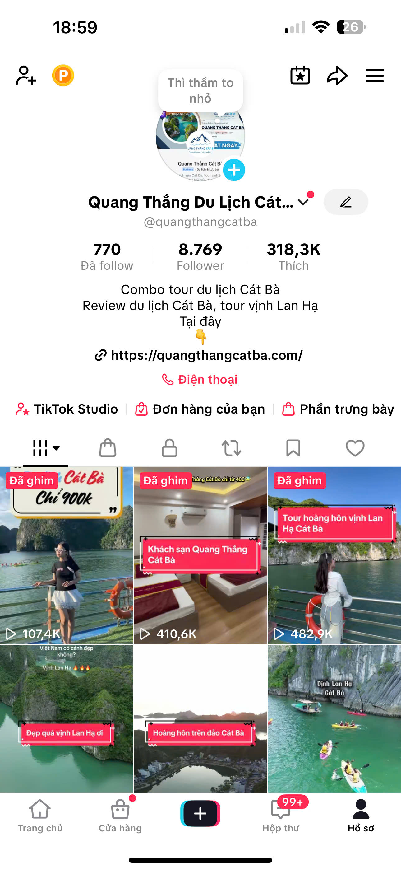 Tác giả Đinh Văn Thắng trực tiếp trải nghiệm dịch vụ đảo Cát Bà và xây kênh Quang Thắng