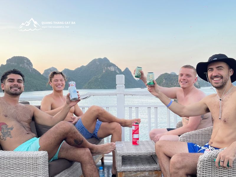 join a sunset party on the sundeck