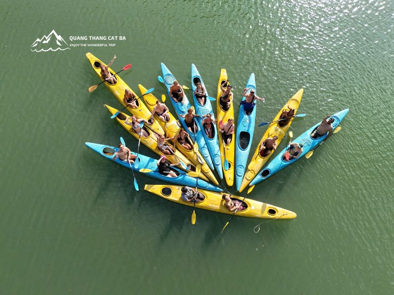 Kayak on Ha Long Bay