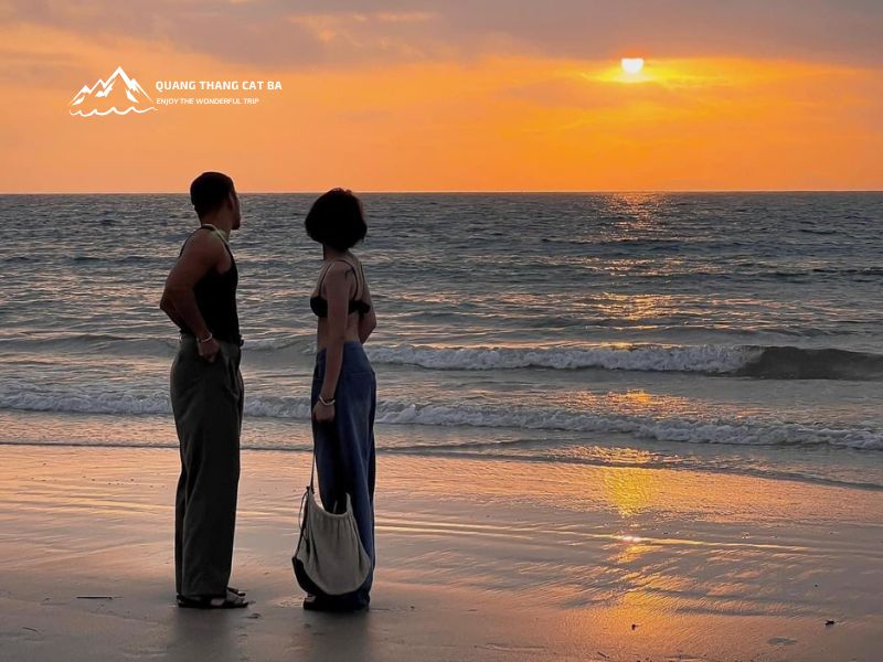 Check-in trên biển tại đảo Quan Lạn