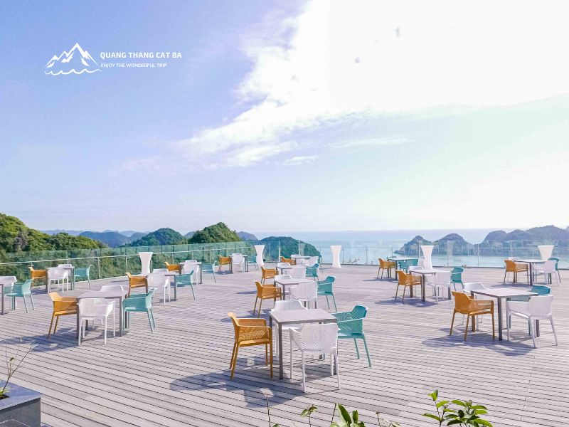 Lan Hạ Sky Bar / Flamingo Skybar Coffee với khung cảnh 360° bao trọn vịnh Lan Hạ