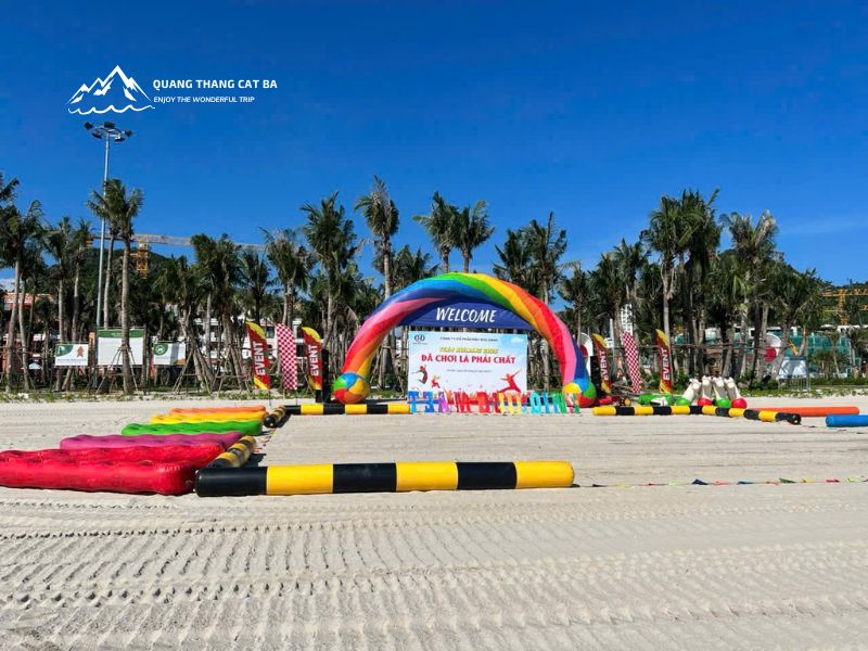 Không gian tổ chức team building tại Cát Bà
