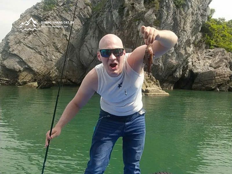 Fishing Lan Ha Bay on Cat Ba