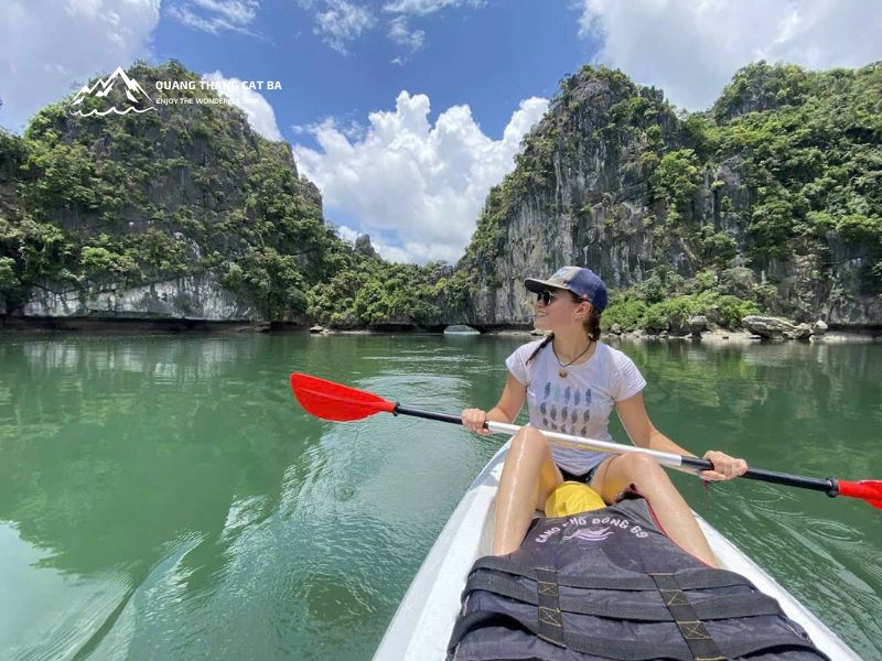 Kayak through caves and lagoons