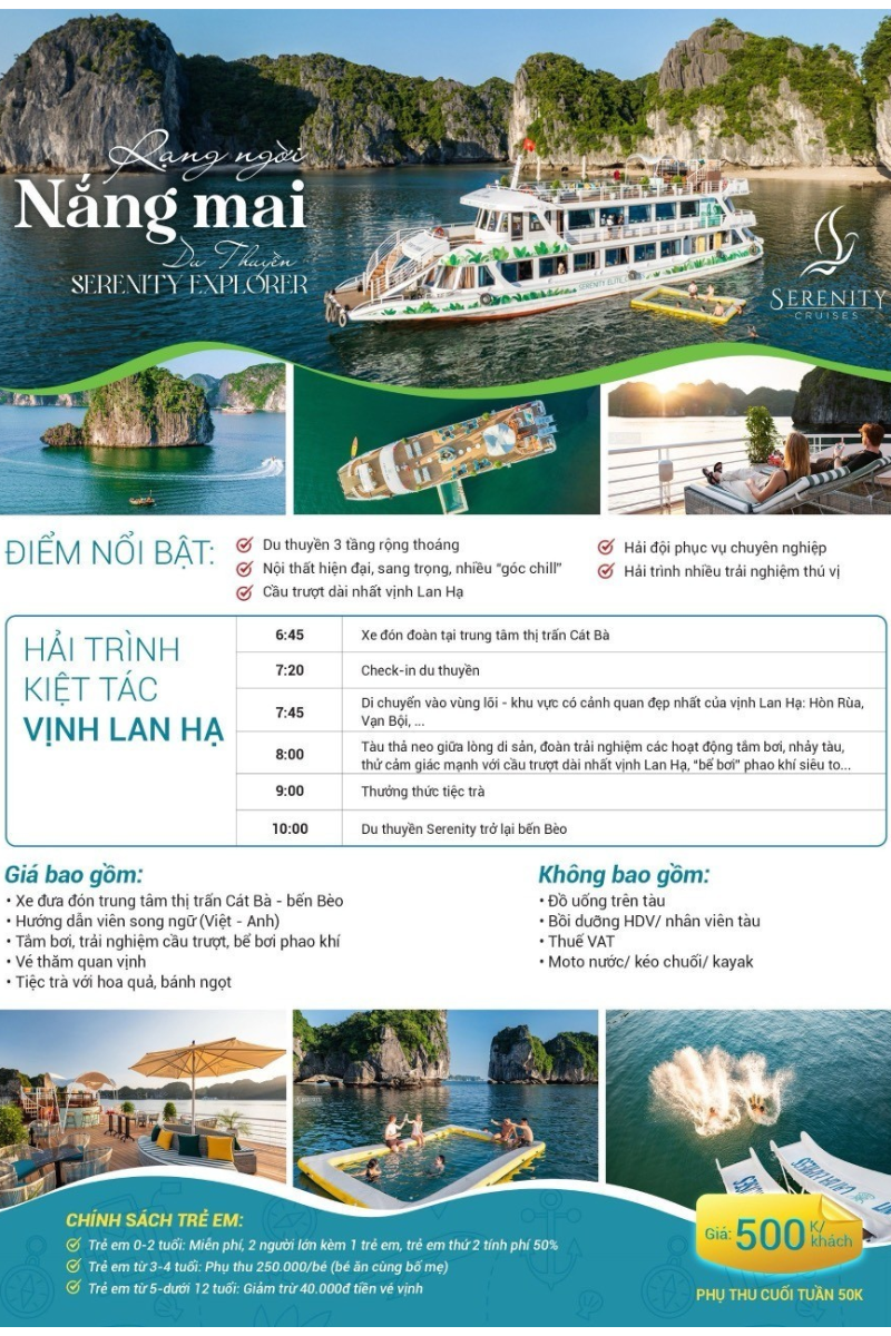 tour du thuyền 5 sao vịnh Lan Hạ 1