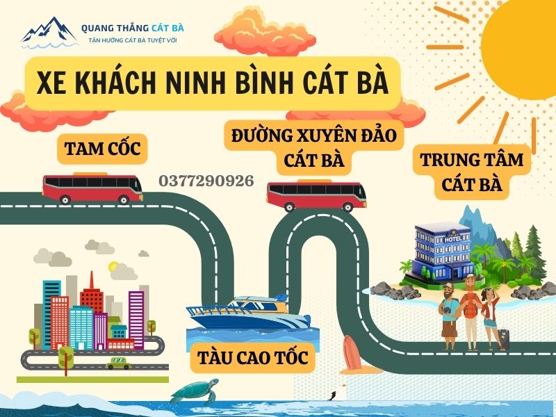 xe ninh bình đi cát bà khứ hồi 