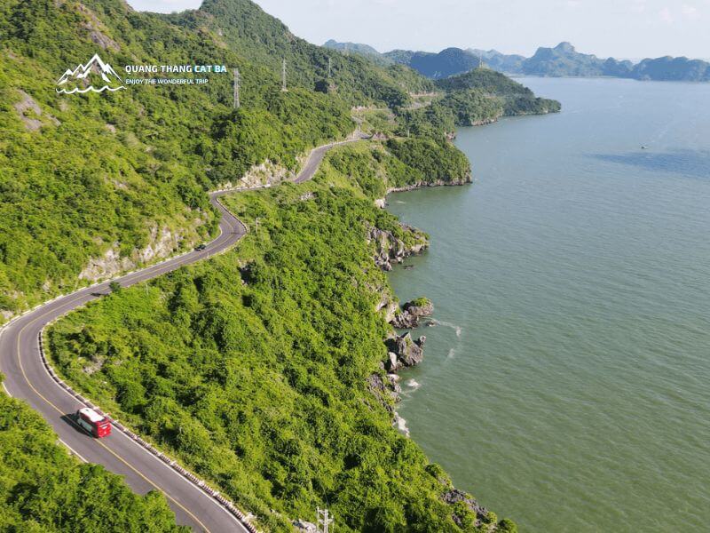 bus halong to cat ba route