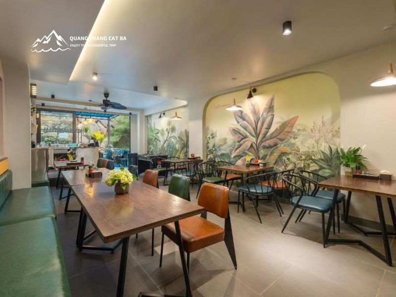 Cát Bà Oversleep Hostel - Restaurant
