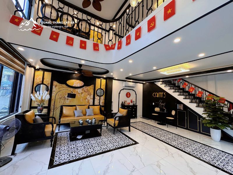 Khu vực phòng khách với sự decor tinh tế