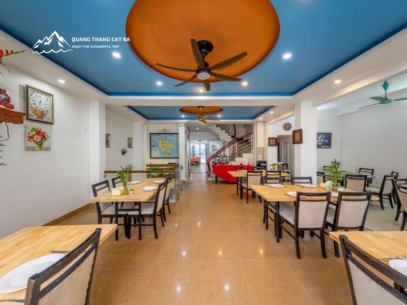 Restaurant at Cannon Fort Cat Ba Hotel